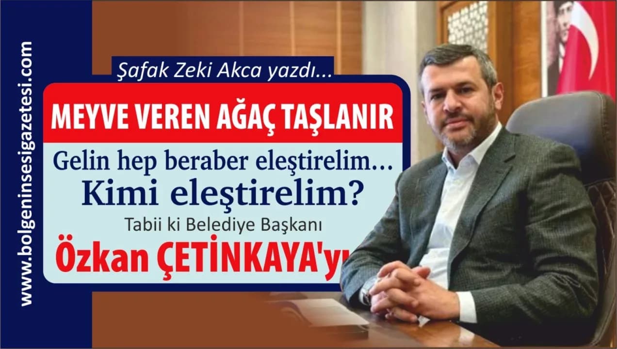 MEYVE VEREN AĞAÇ TAŞLANIR