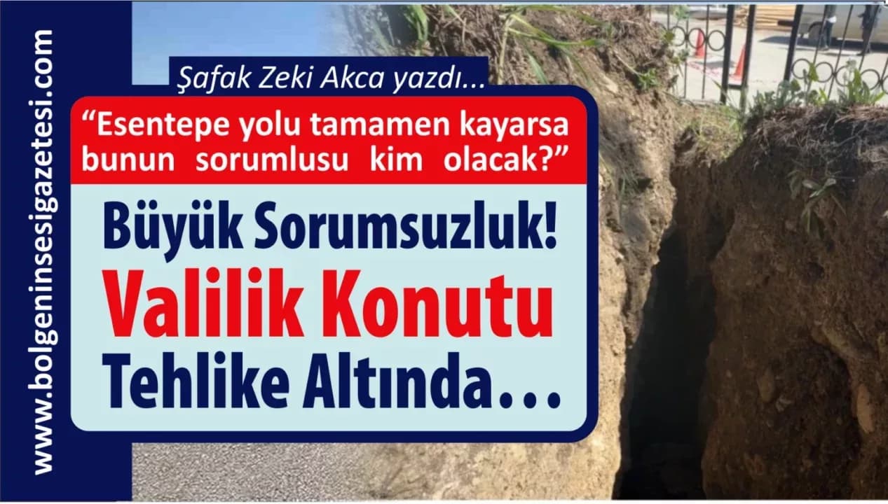 Büyük Sorumsuzluk! Valilik Konutu Tehlike Altında…