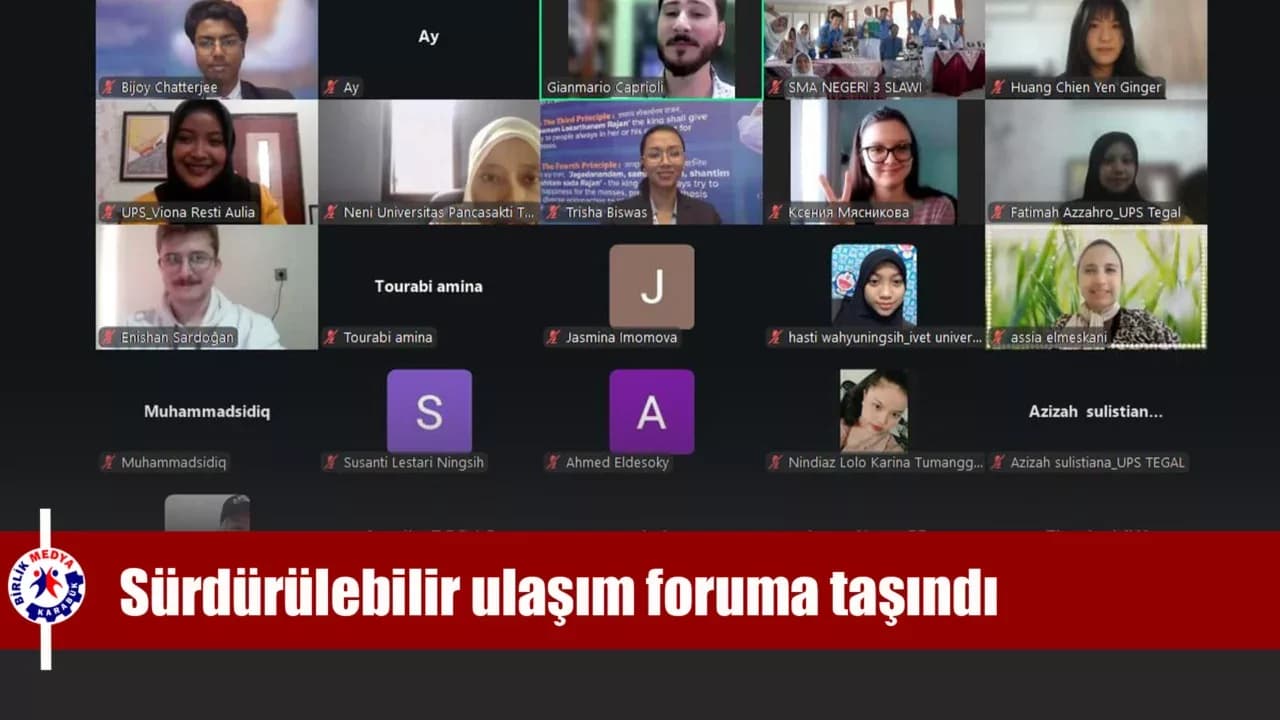 Sürdürülebilir ulaşım foruma taşındı