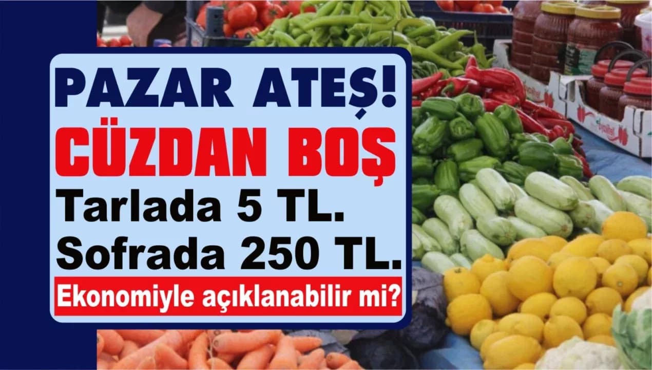 TARLADAN 5 LİRAYA ÇIKIYOR, SOFRADA 250 LİRA OLUYORSA: BU SADECE EKONOMİ DEĞİL, SİSTEM SORUNUDUR