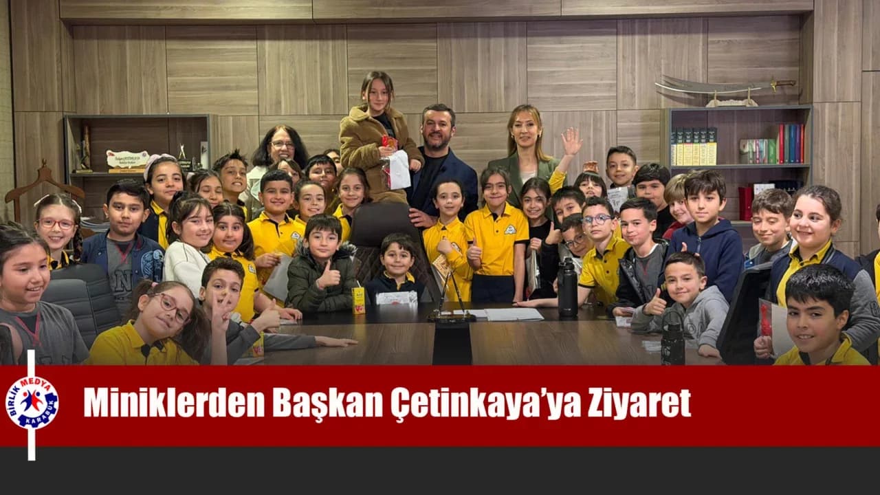 Başkan Çetinkaya, öğrencileri belediyede ağırladı