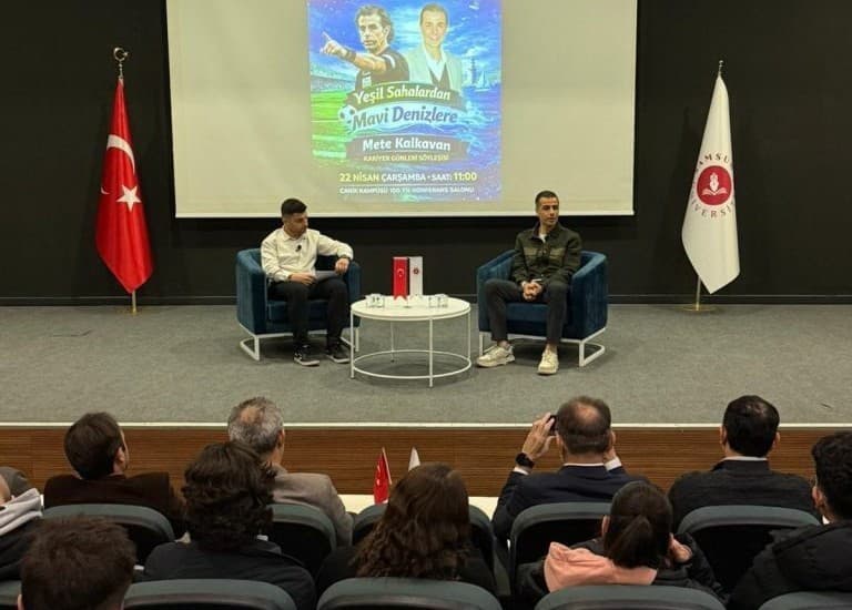 Düdükten rotaya: Mete Kalkavan öğrencilerle deneyimlerini paylaştı