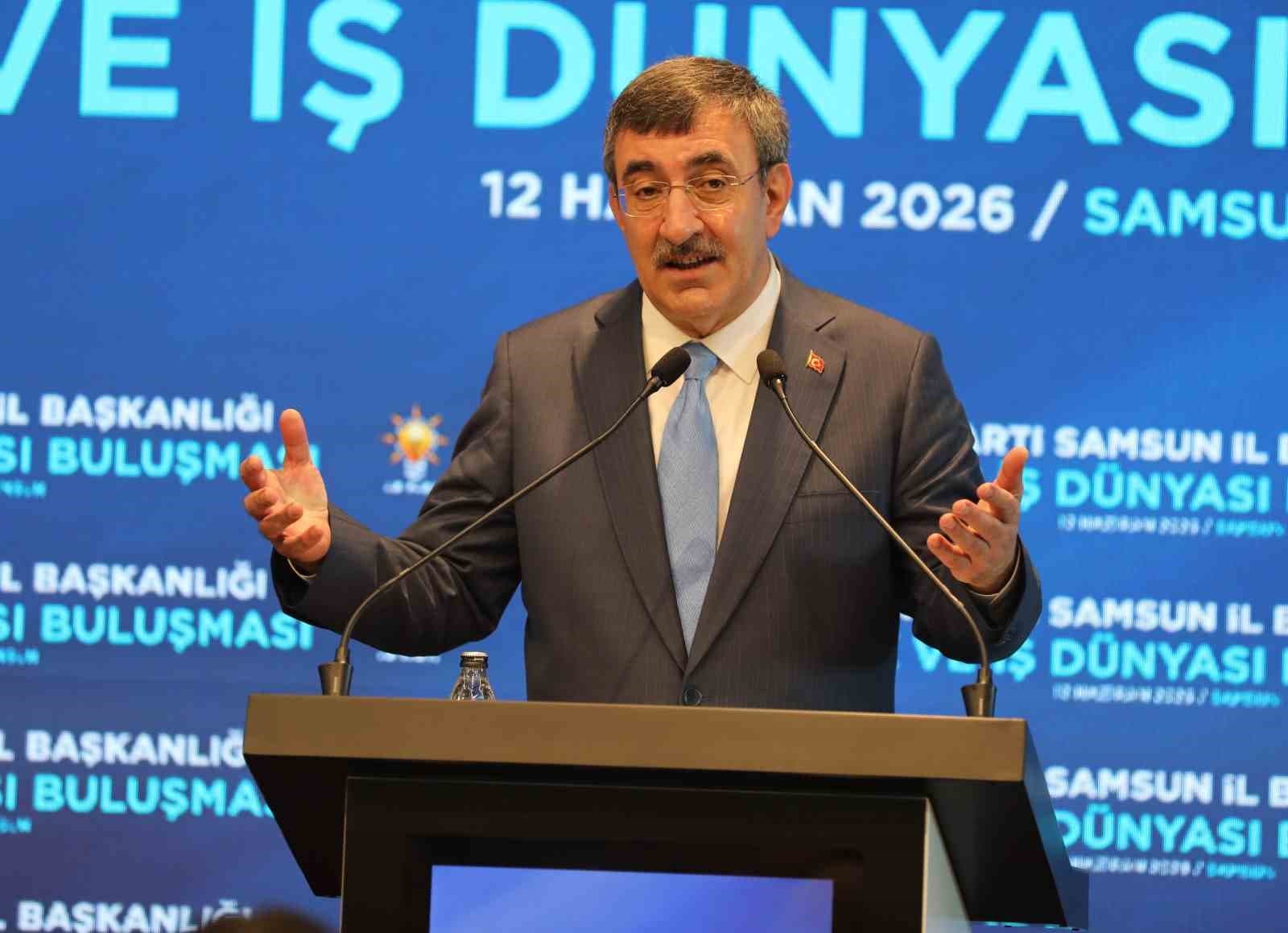 Cumhurbaşkanı Yardımcısı Cevdet Yılmaz, Samsun’da konuştu: "Her türlü riske karşı ülkemizi hazırlıyoruz"