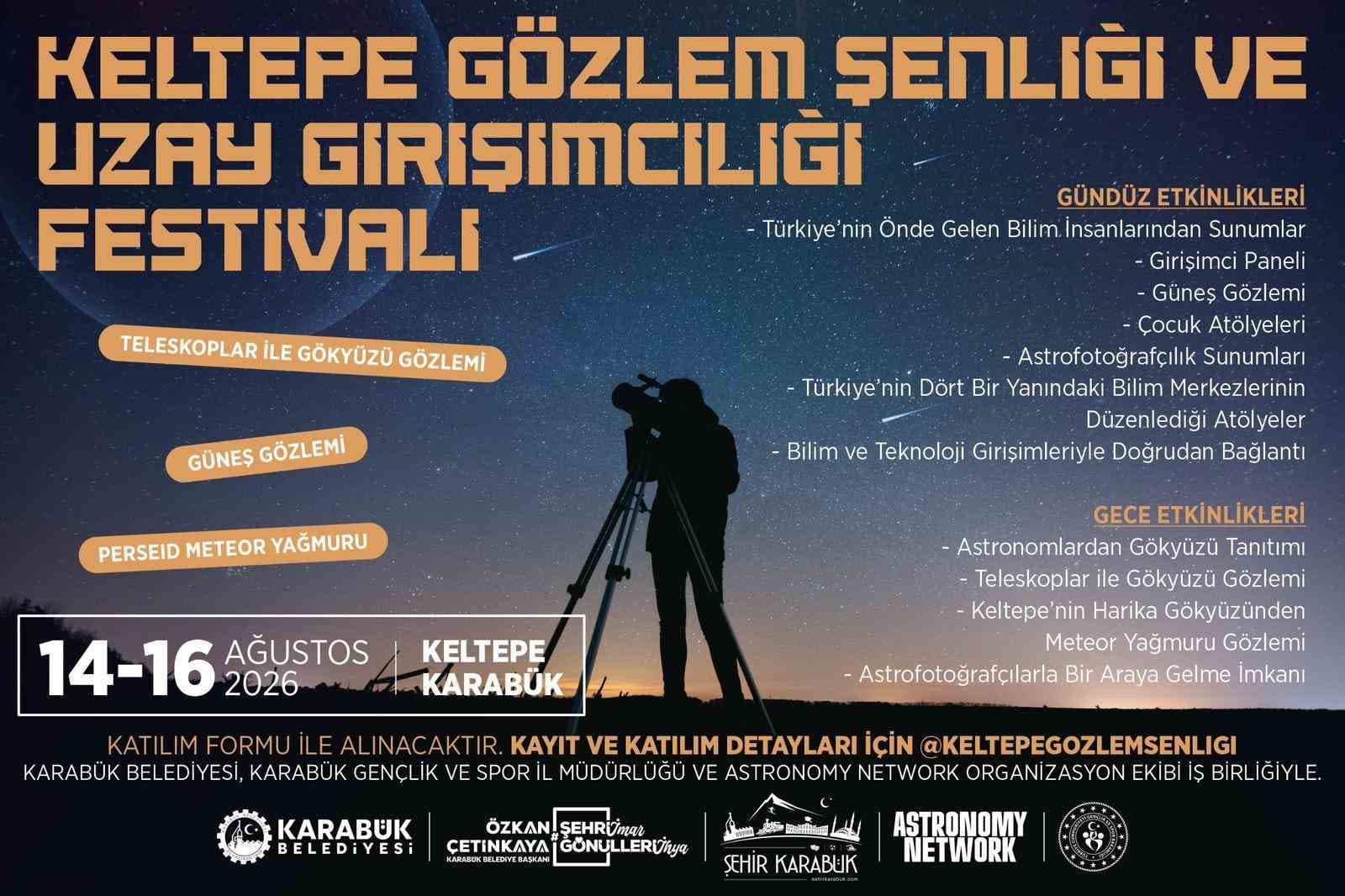 Keltepe’de gökyüzü ve bilim tutkunları buluşacak