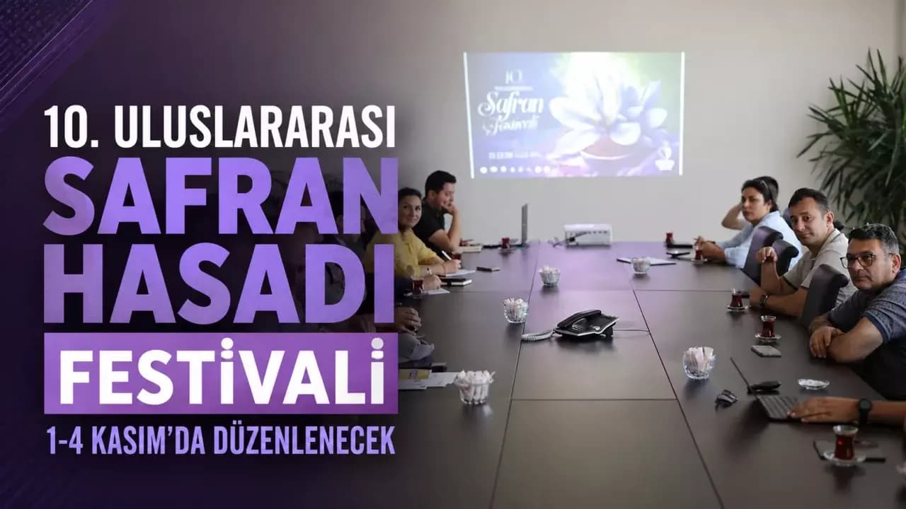 10. Uluslararası Safran Hasadı Festivali 1-4 Kasım’da Düzenlenecek
