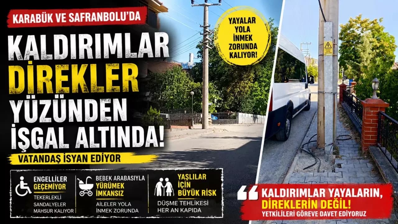 Kaldırımlar Yayaların Olsun, Direklerin Değil