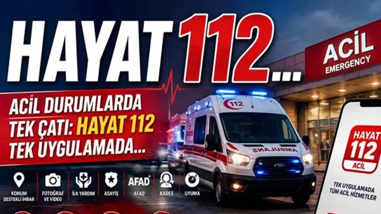 HAYAT 112 ACİL MOBİL UYGULAMASI KAMU SPOTU YAYINDA