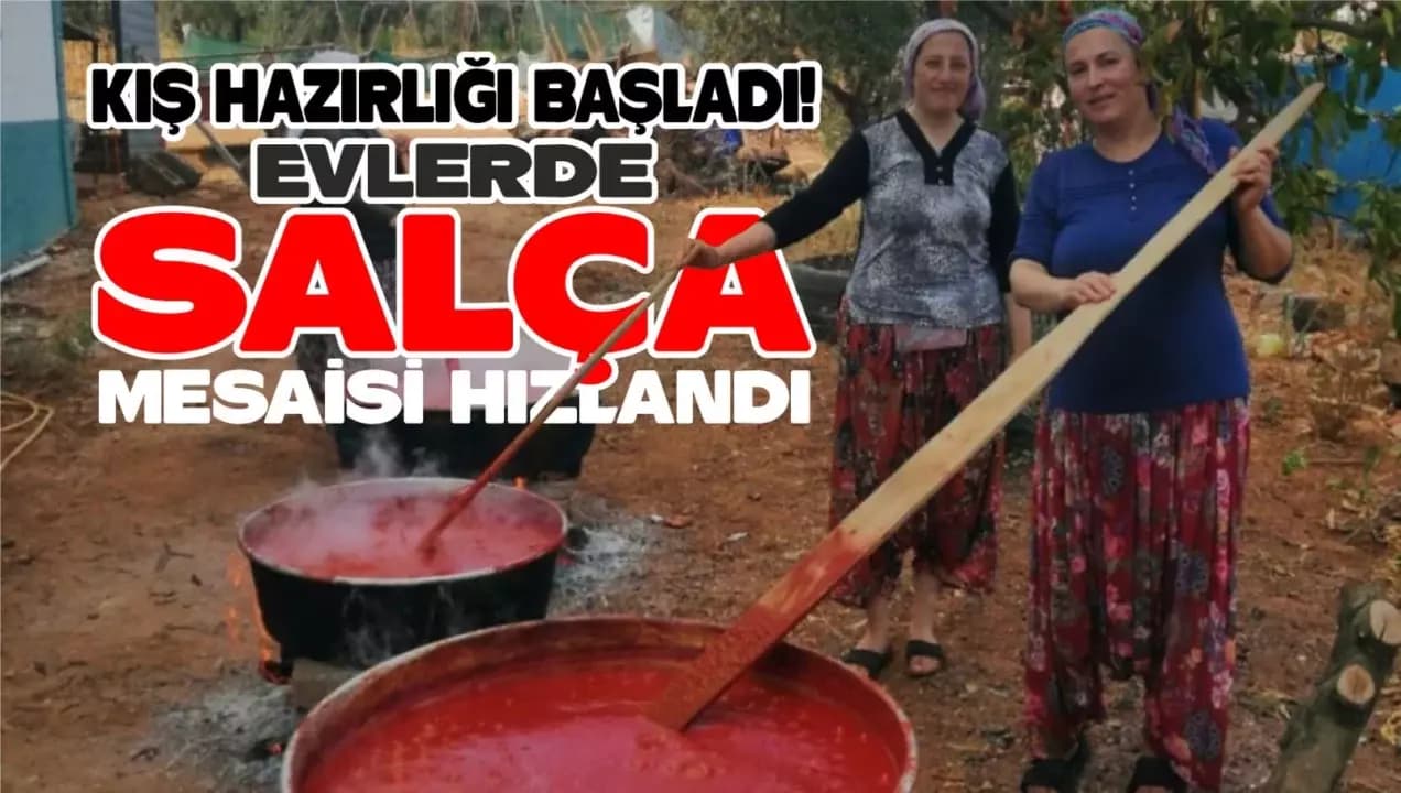 KARABÜK’TE SALÇA KAZANLARI KAYNAMAYA BAŞLADI