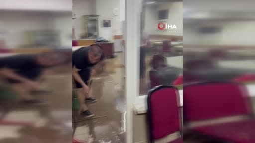 Giresun’da şiddetli yağışlar sonrası derelerin su seviyesi yükseldi