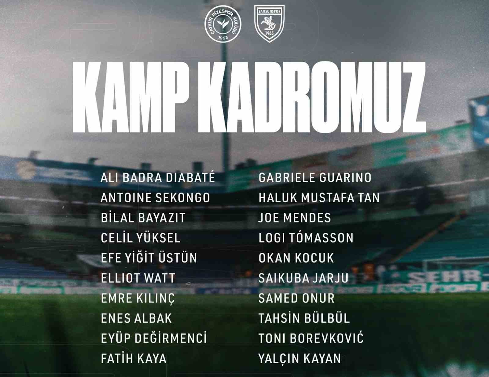 Samsunspor revire döndü: Mouandilmadji ve Makoumbou da sakatlandı