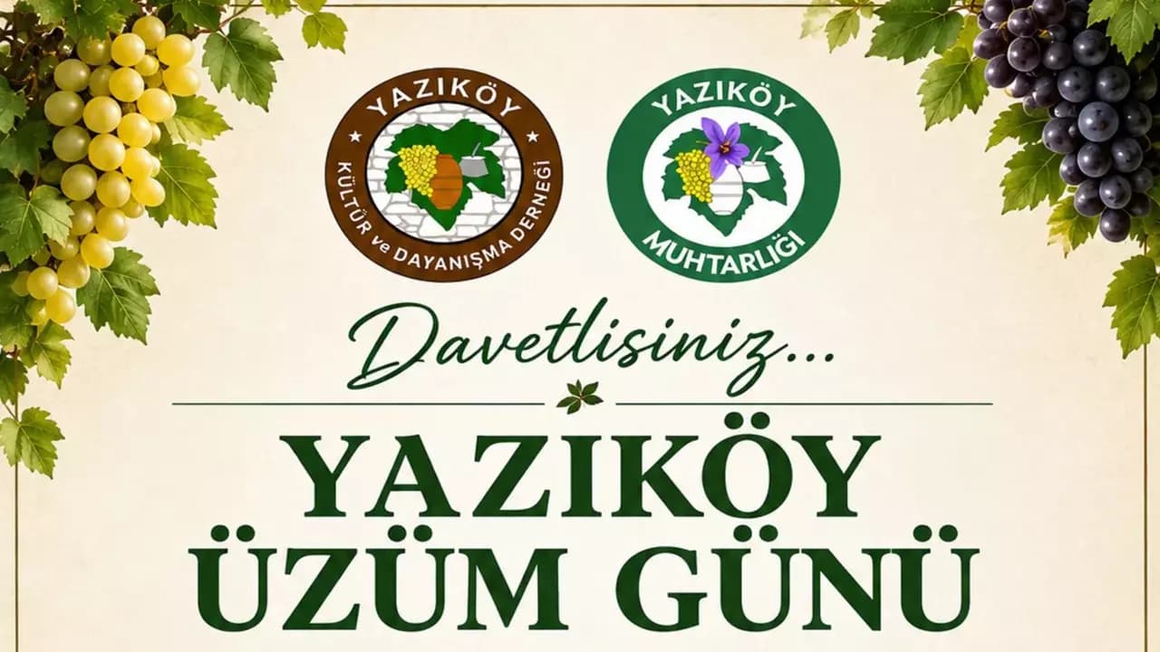 Yazıköy Üzüm Günü düzenleniyor