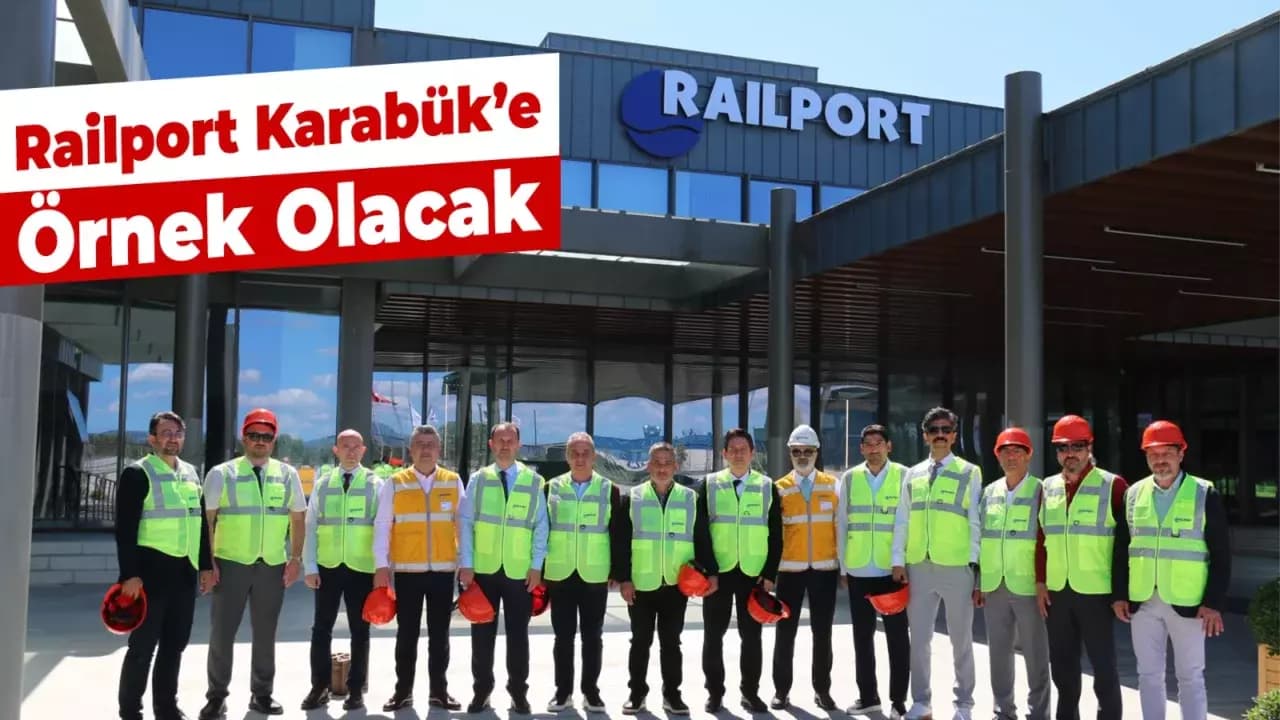 KTSO VE PAYDAŞ KURUMLARDAN KARABÜK LOJİSTİK MERKEZİ İÇİN RAILPORT’A TEKNİK ZİYARET