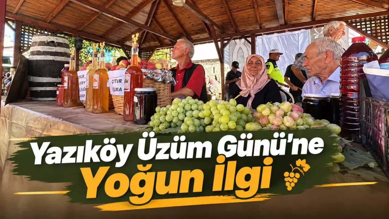 Yazıköy’ün asırlık üzüm geleneği yaşatılıyor