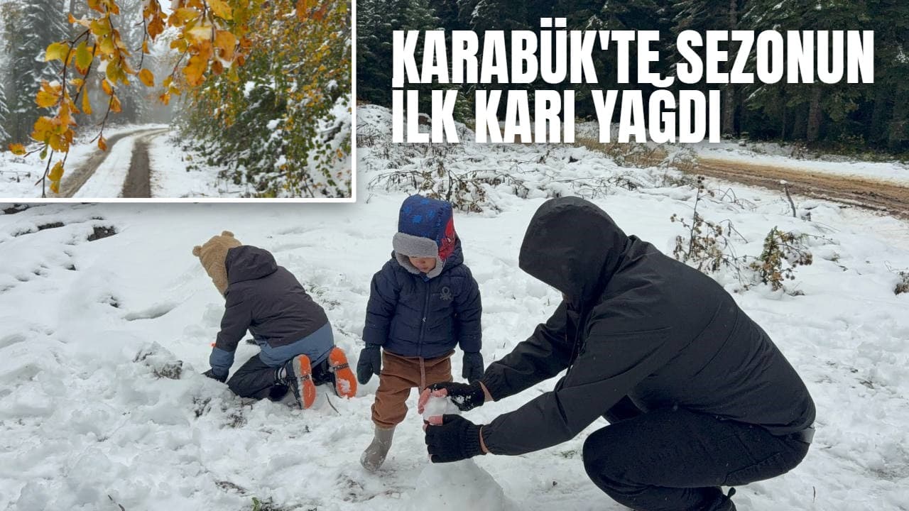 Safranbolu'da kar sürprizi: Vatandaşlar mantar aradı