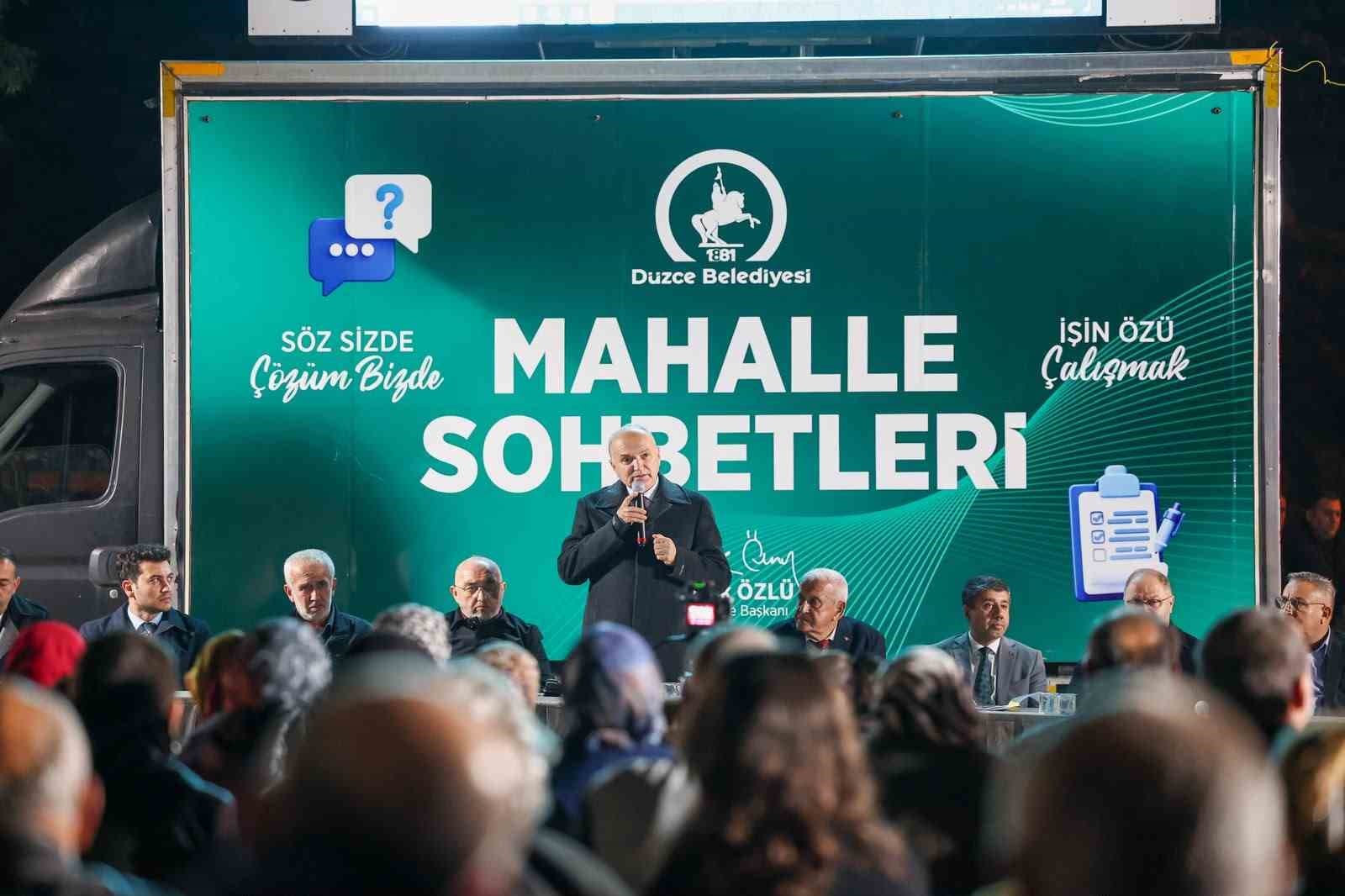 Başkan Faruk Özlü: "Düzce’nin sorunu benim sorunumdur"