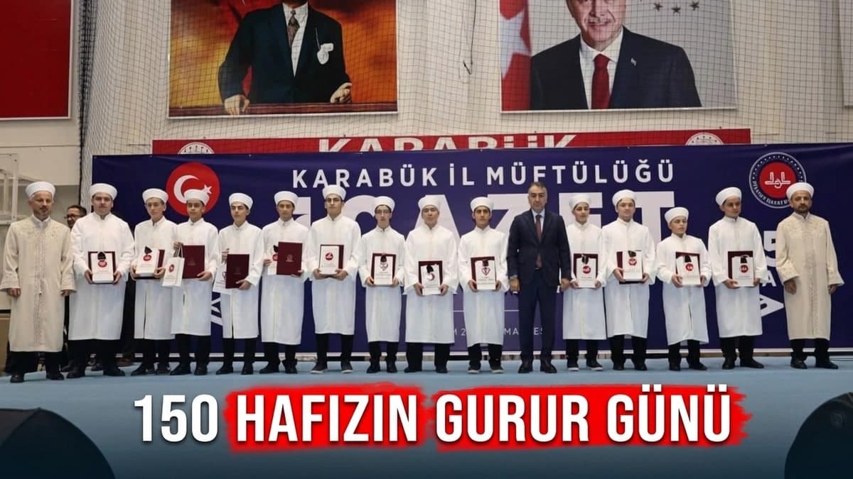 Karabük'te 150 hafız için görkemli icazet töreni