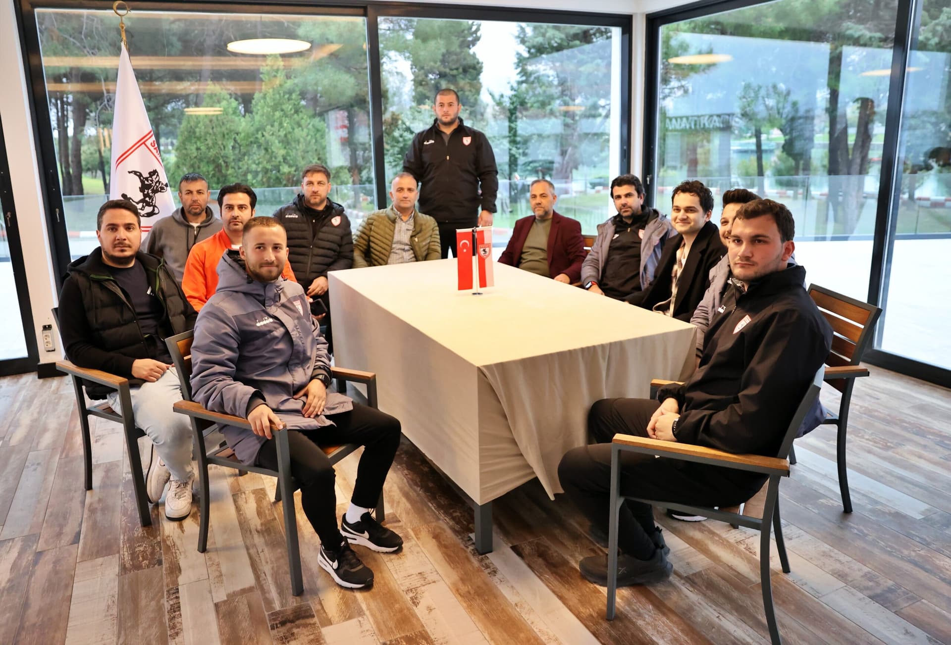 Samsunspor'da bayramlaşma töreni düzenlendi