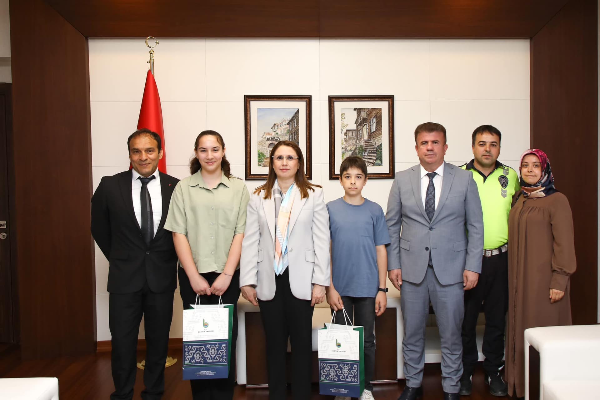 LGS birincileri valilikte ağırlandı