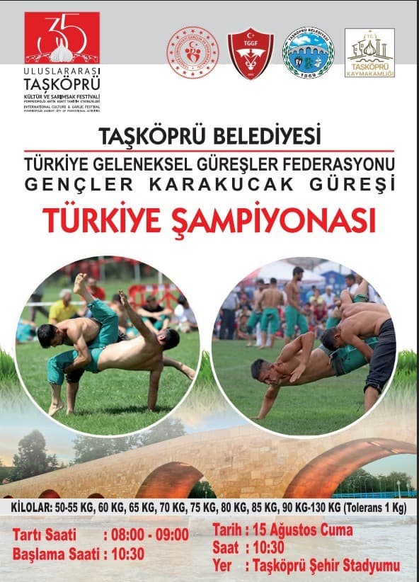 Karakucak Gençler Güreşi Türkiye Şampiyonası, Kastamonu’da yapılacak