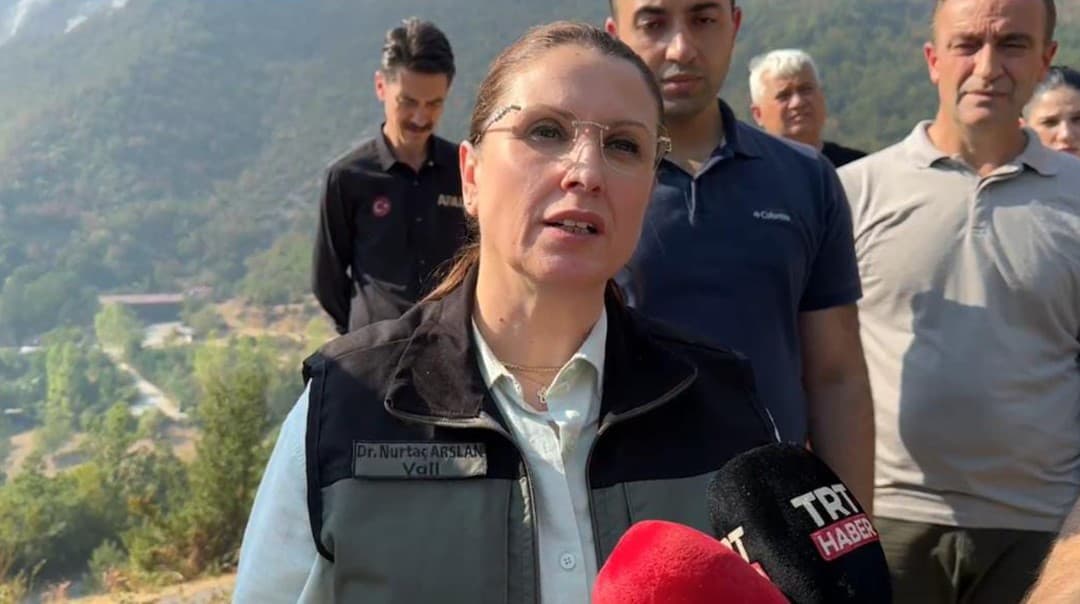Vali Arslan’dan yangına ilişkin açıklama