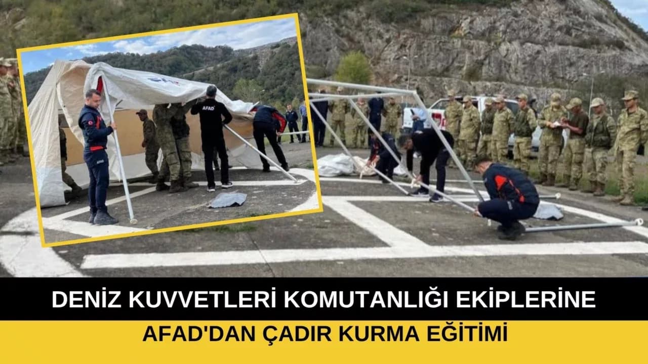 AFAD'dan çadır kurma eğitimi