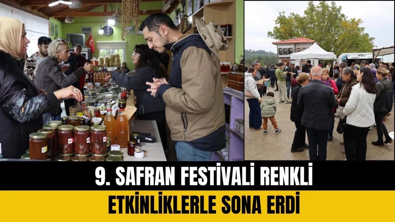 9. Safran Festivali Renkli Etkinliklerle Sona Erdi