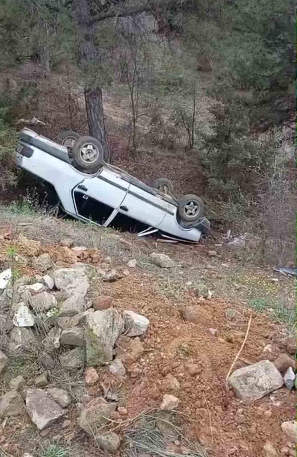 Kastamonu’da otomobil takla attı: 1 yaralı
