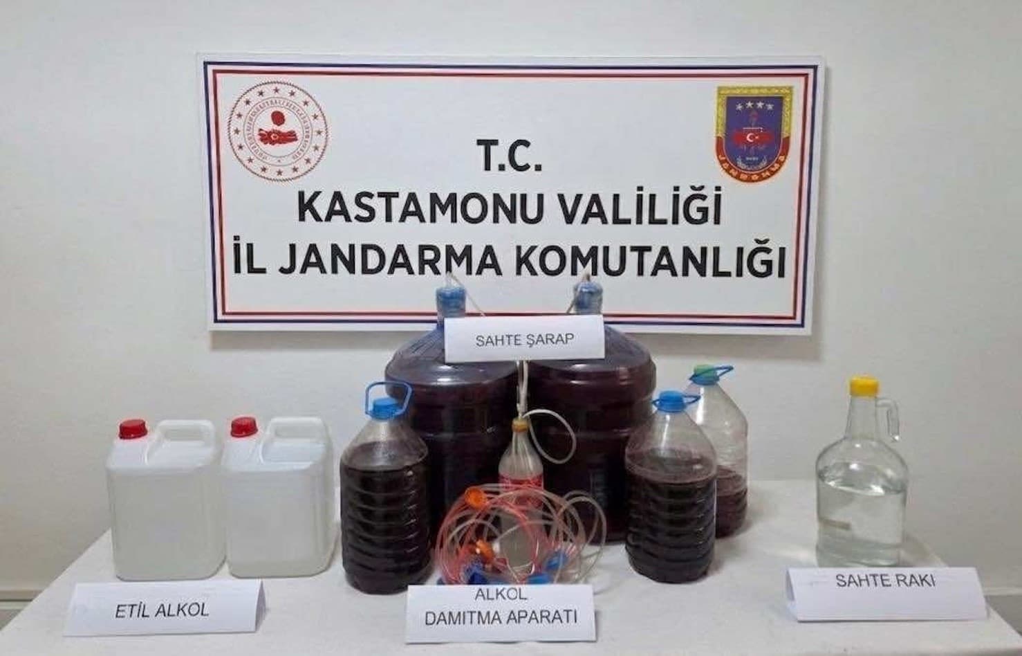 Kastamonu’da sahte içki operasyonu: 1 gözaltı