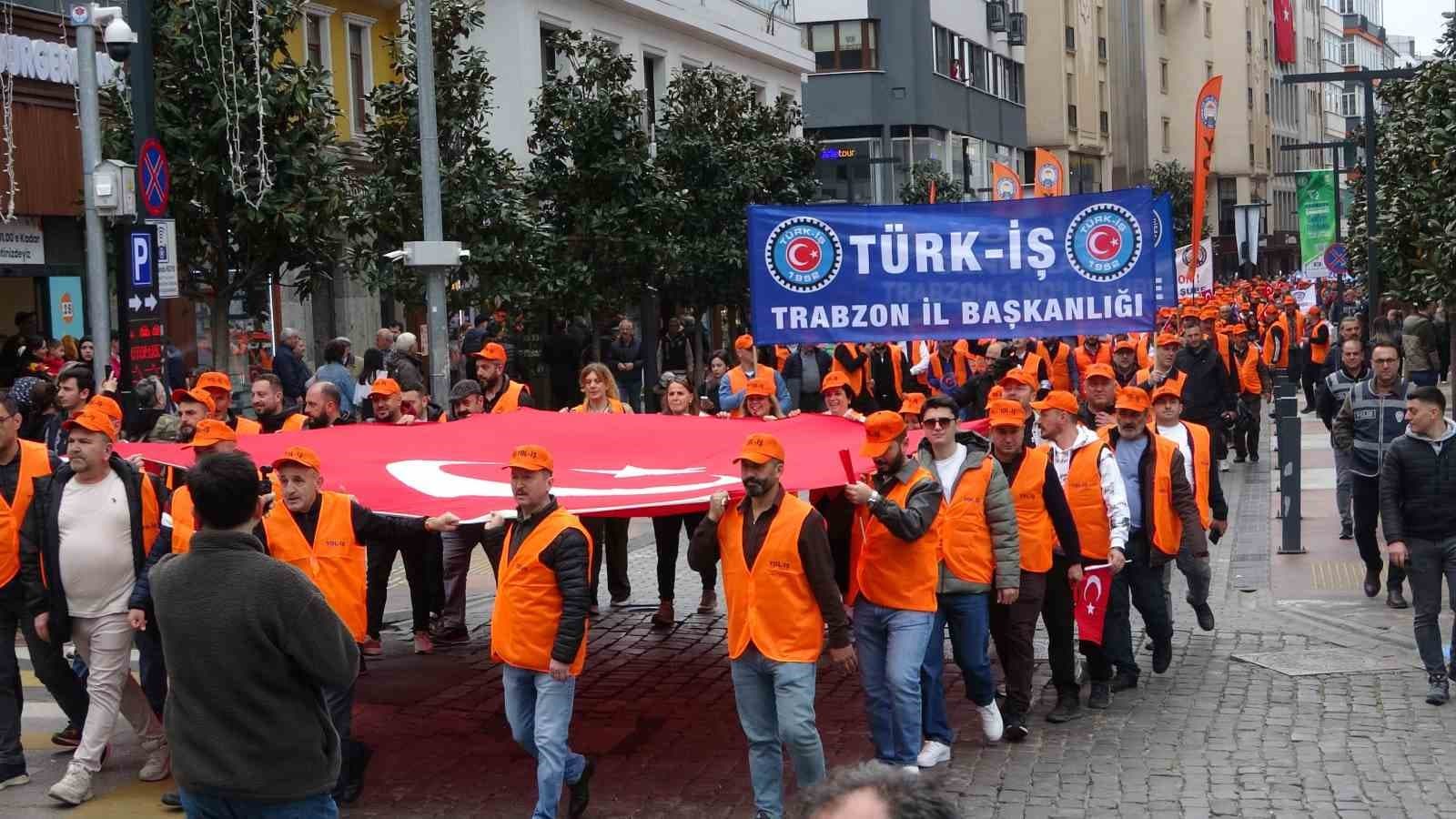 Trabzon’da 1 Mayıs İşçi Bayramı coşkusu