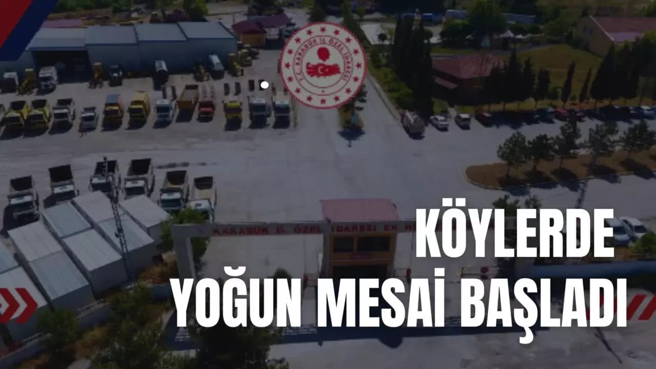 Karabük İl Özel İdaresi’nden köylere yoğun mesai