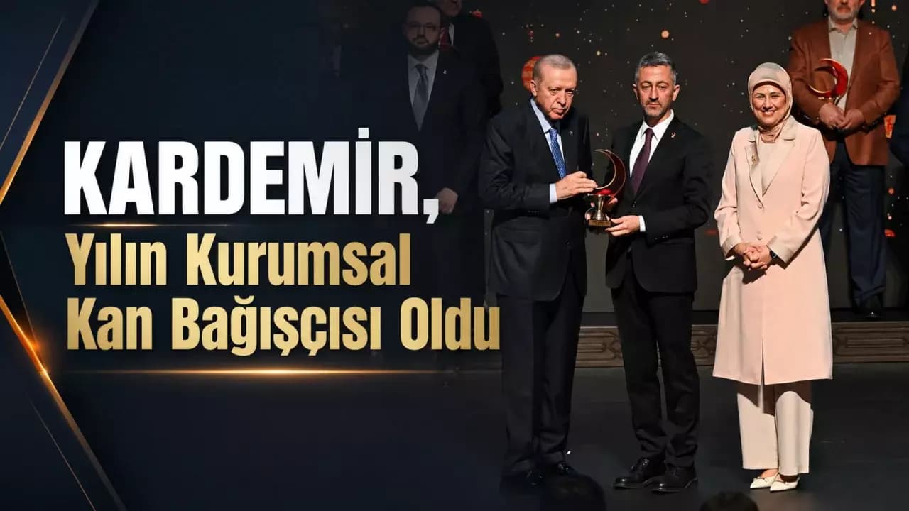 KARDEMİR’e “Yılın Kurumsal Kan Bağışçısı” ödülü
