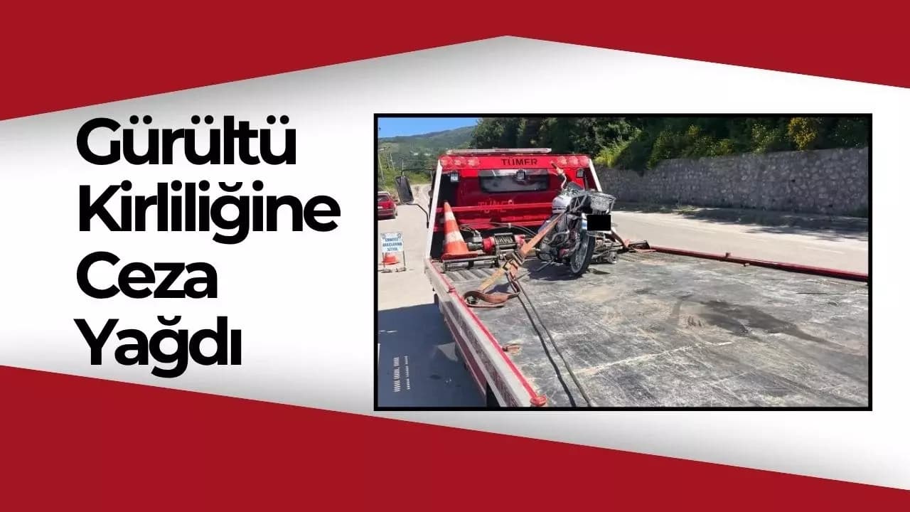 Egzoz patlatarak çevreye rahatsızlık veren motosiklet sürücüsüne ceza yağdı