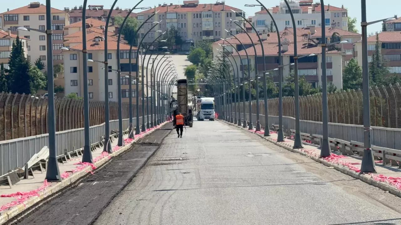 Kanyon Köprüde onarım çalışmaları başladı
