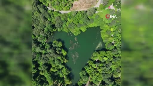 Doğa harikası Yedigöller’in eşsiz manzarası havadan görüntülendi