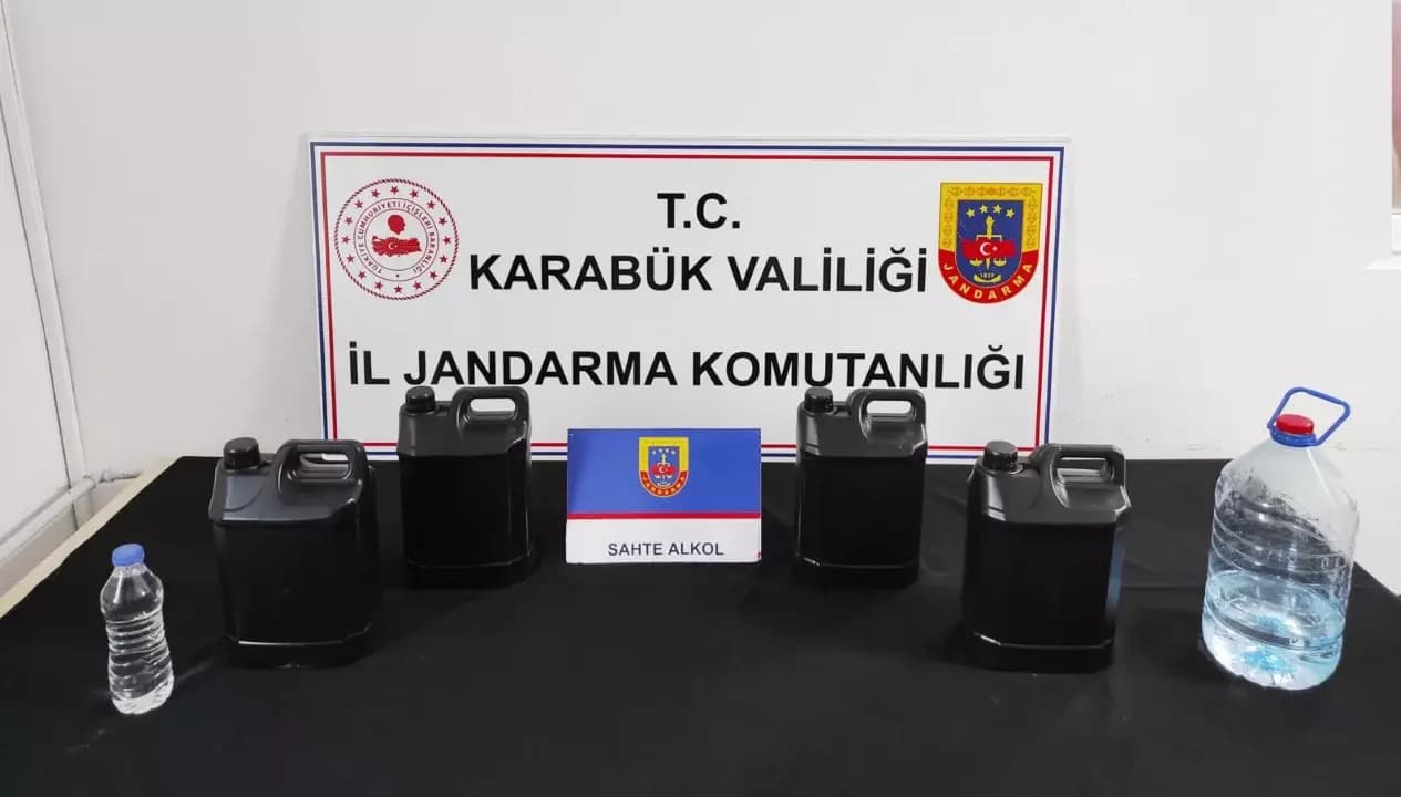 Karabük’te sentetik ecza ve kaçak alkol ele geçirildi