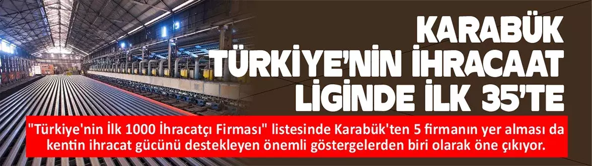 Karabük Türkiye’nin İhracat Liginde İlk 35’te
