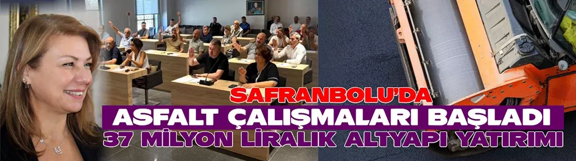 Safranbolu’da asfalt çalışmaları başladı